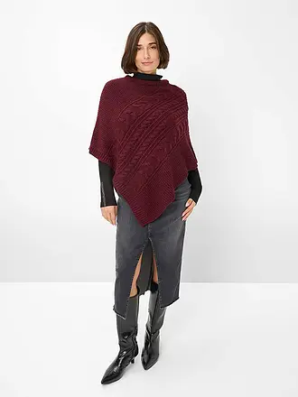 BRAX | Bolero - Poncho THEA | dunkelrot